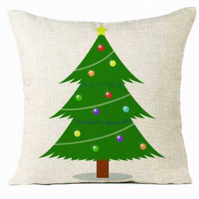 

Tailored Xmas Christmas Tree Sofa Bed Home Decoration Festival Pillow Case Cushion Cover