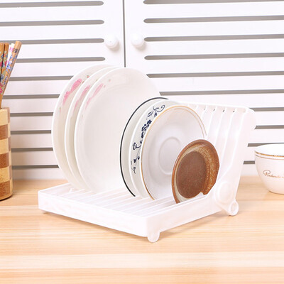 

Plastic Dish Drainer Plates Cups Utensil Cutlery Holder Kitchen Sink Drying Rack