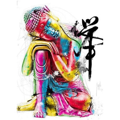 

5D DIY Full Drill Diamond Painting Colorful Buddha Cross Stitch Embroidery