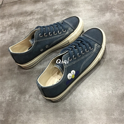 

canvas shoes women 2019 summer new tide shoes Joker Korean student ins Hong Kong wind board shoes women