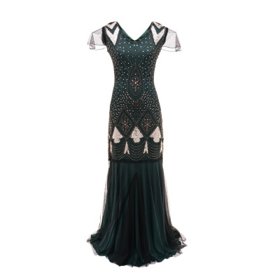 

〖Follure〗Women Vintage 1920s Bead Fringe Sequin Embellished Party Flapper Gatsby Dress