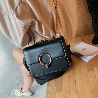 

Advanced sense bag Western fashion small square bag handbags new 2019 texture Messenger bag wild ins chain bag