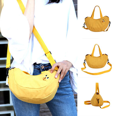 

Tailored Women Ladies Fashion Girls Banana Canvas Crossbody Shoulder Handbag Casual Bags