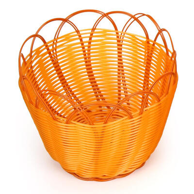 

Simulation Rattan Weaving Basket Fruit Snack Storage Box Popcorn Holder