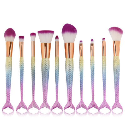 

〖Follure〗10PCS Make Up Foundation Eyebrow Eyeliner Blush Cosmetic Concealer Brushes