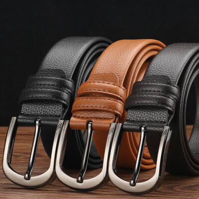 

Mens wild trend casual pin buckle belt mens belt microfiber belt direct supply