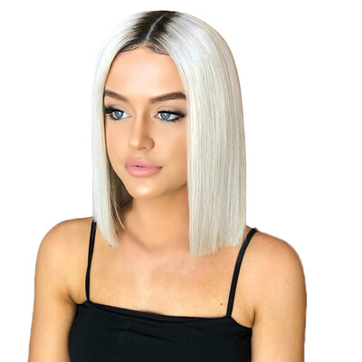 

〖Follure〗Wigs Short Straight Synthetic Hair Full Wigs for Women Natural Looking Heat Resi