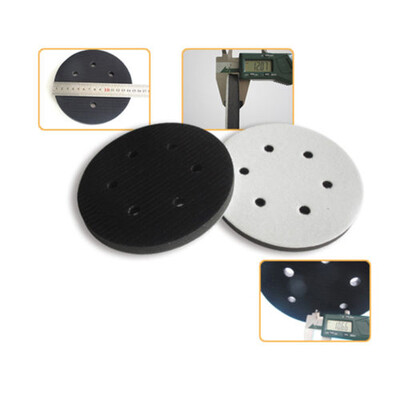 

6 6-Hole Soft Interface Pad Hook & Loop Soft Foam Disc Protecting Sanding Disc