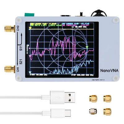 

Portable Handheld Vector Network Analyzer 50KHz-900MHz Digital Display Touching Screen Shortwave MF HF VHF UHF Antenna Analyzer St