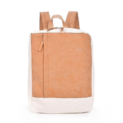 

Fashion Women Men Canvas Backpack Bags Two Tone Student School Laptop Casual Rucksack Travel Daypack