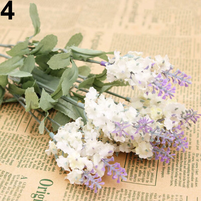 

10 Heads 1 Bouquet Faux Silk Lavender Fake Garden Plant Flower Home Decor