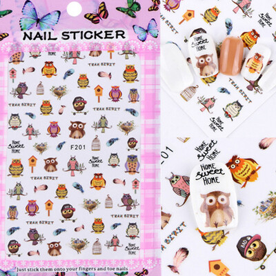 

〖Follure〗3D Major Design Nail Art Foil Stickers Transfer Decal Tips Manicure DIY