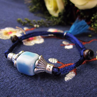 

Candy Color Ceramics Chain Link Bracelets Jewelry Bracelets & Bangles Bracelets Women Bohemian Alloy Square