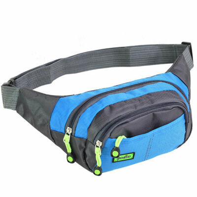 

2019 New Style Zipper Patchwork Running Bag Bum Travel Handy Hiking Sport Fanny Pack Waist Belt Zip Pouch