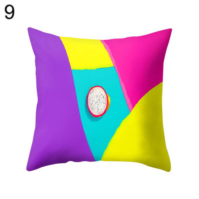 

Fruit Pineapple Pawpaw Throw Pillow Case Cushion Cover Sofa Bed Car Cafe Decor