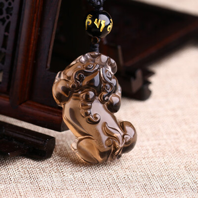 

Lucky necklace stone pendant men&women