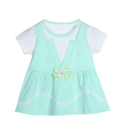

Kids Children Girls Short Sleeve Dress Beautiful Casual Dresses Outfit