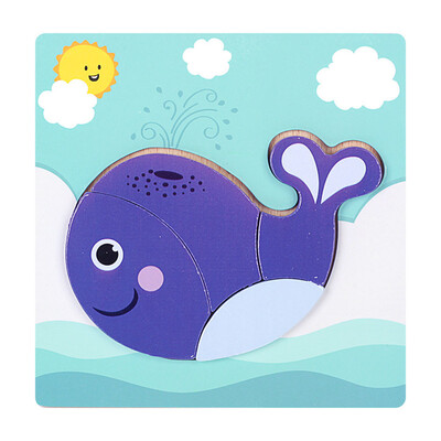 

Tailored Development Baby Toys 3D Wooden Puzzle Cartoon Learning Educational Kids Toy