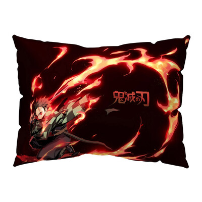 

Ailin Online Demon Slayer Kimetsu no Yaiba Pillowcase 20x12 inch Japanese Anime Decorative Pillow Case for Home Sofa Decor