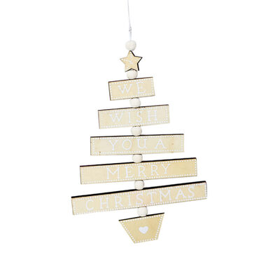

Creative Christmas Wooden Letter Ornament Xmas Tree Hanging Pendant Decoration