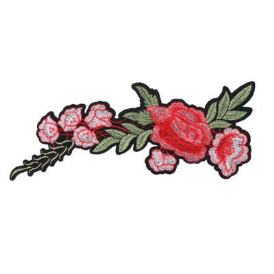 

Greensen Rose Clothing Embroidered Patch DIY Decoration Iron Sew Sticker Applique Craft Accessories