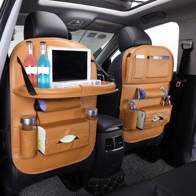 

Car Seat Back Organizer Bag Storage Travel Multipocket Universal PU Leather Back Seat Protector Auto Accessoires