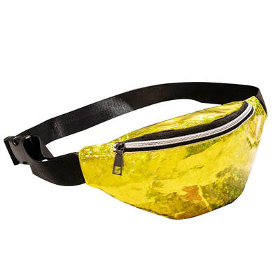 

Sports Fashion Women Sequins Waist Packs PU Leather Shoulder Chest Bags