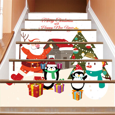 

Siaonvr Christmas Decoration Stair Stickers Christmas Stairs Stickers Wall Stickers