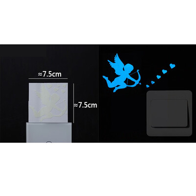 

〖Follure〗Cute Cartoon Switch Luminous Sticker Fluorescent Wall Sticker Removable Sticker