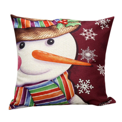 

Tailored Christmas Snowman Sofa Bed Home Decor Pillow Case Cushion Cover