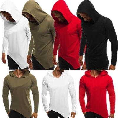 

Lightweight Cotton Hoodie Plain Blank Pullover Sweatshirt Hoody Overhead t-shirt