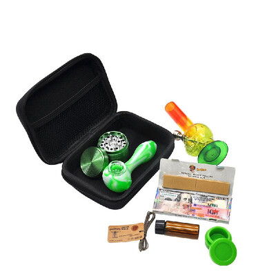 

Portable Storage Waterproof Oxford Cloth Smoking Box Set Gift Tobacco Pipe Kit SET026