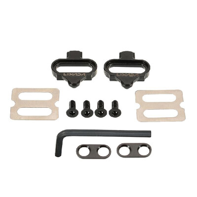 

Lixada Bicycle Mountain Cleat Biking MTB Cleat Set Clips Kit WHardware Nuts Clip-in Cleats for Shimano SPD Pedals