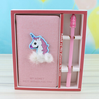

Notebook Set Unicorn Cartoon Cute Notebook Sweet Gift