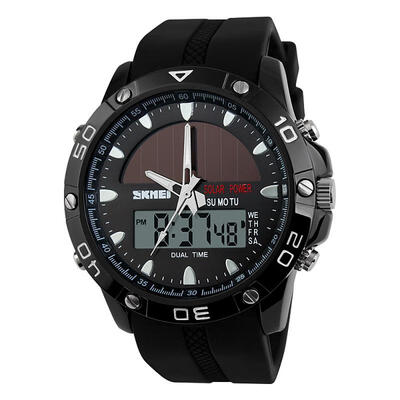 

SKMEI 1064 Solar Energy Digital Watch Multifunctional Outdoor Waterproof Sports Wristwatch