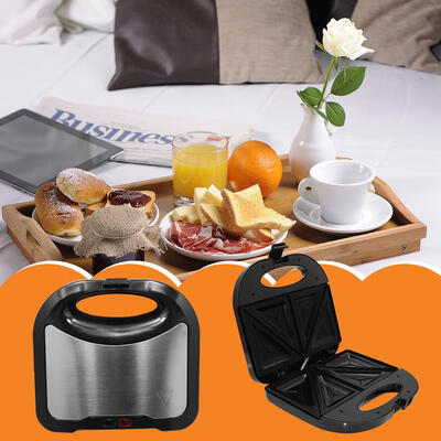 

Stainless Steel Electric Waffle Maker Mini Sandwich Muffin Machine Toaster