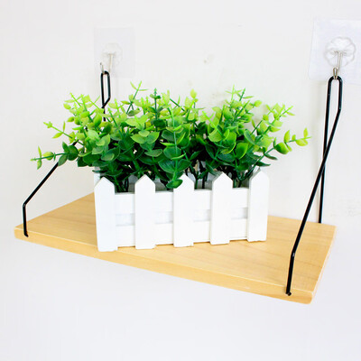 

Gobestart Wall Shelf Wooden Floating Shelving Home Decorative Storage Wall Mounted Rack