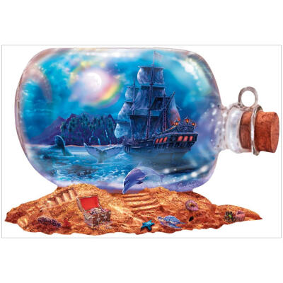 

5D DIY Full Drill Diamond Painting Sailing Ship Cross Stitch Embroidery Kit