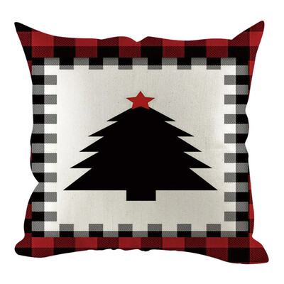 

Siaonvr Christmas Pillow Cover Pillowcases Decorative Sofa Cushion Cover Home Decoration
