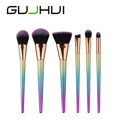 

Toponeto 6PCS Make Up Foundation Eyebrow Eyeliner Blush Cosmetic Concealer Brushes