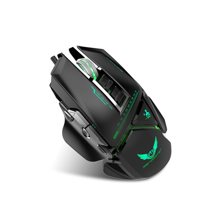 

ZERODATE X400 USB Wired Optical Gaming Mouse with LED Light 3200DPI Programmable Keys Adjustable Weight for PC Laptop