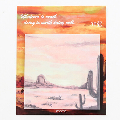 

Creative Oil Painting Paper Memo Pad Planner Paper Sticky Notes