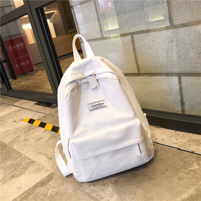 

Ins bag girl Korean version of high school students campus simple Sen department canvas ancient sense girl backpack shoulder bag
