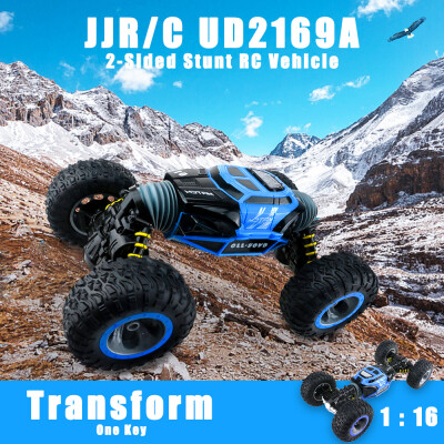

JJRC UD2169A 24G 116 4WD Double Sided Stunt RC Car One Key Transform Vehicle Monster Rock Crawler Off-road Truck RTR