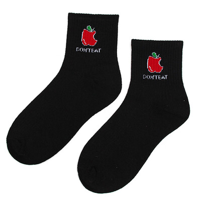

Christmas Cute Fruit Strawberry Milk Pinky White Women Cotton Socks Japanese Harajuku Funny Socks Cartoon Socks Christmas Gift