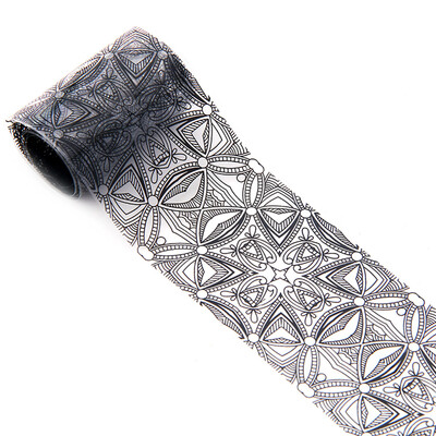 

〖Follure〗4100 CM Black Lace Starry Sky Design Nail Art Foil Stickers Transfer Decal Tips
