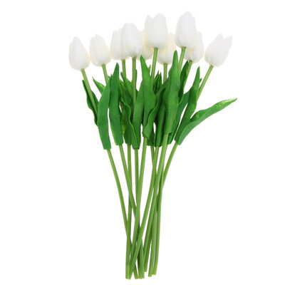 

10pcs PU Tulips Artificial Flowers Bouquet Wedding Party Home Decor Props