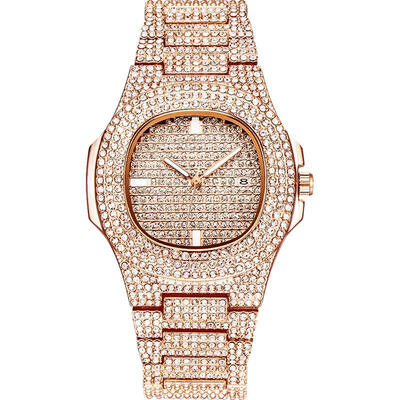 

Women Bling Watch Luxury Lady Stainless Steel Analog Quartz Wristwatch Woman Female Business Watches Relogio Feminino