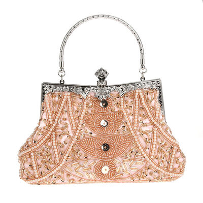 

Vintage Women Beaded Flower Clutch Handbag Evening Party Shoulder Bag Pouch
