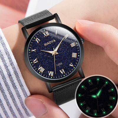 

Watch male watch student Korean version fashion automatic non-mechanical womens watch waterproof simple night light couple electr